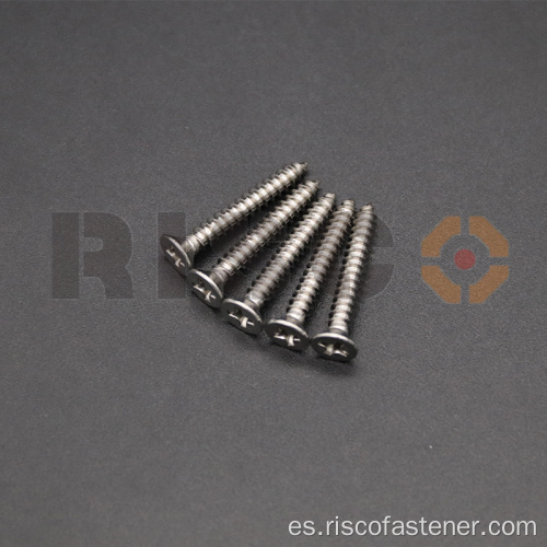 Tornillo autorroscante de cabeza CSK de acero inoxidable